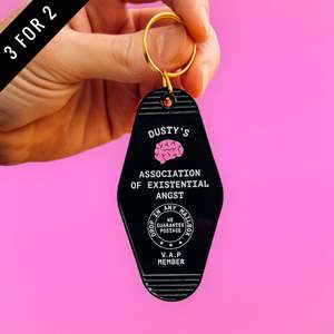 Association of Existential Angst Motel Keychain | V.A.P Member | anxiety | menta&hellip;