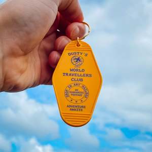 Accessories: World Travel Club Motel Keychain | Adventure Awaits Car Key Ring