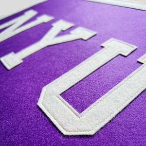 Custom: Custom Applique Felt Banner | University Banner Flag | College Pennant | 20” x 16”