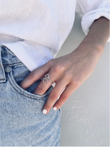 Twigg Jewellery HOY Sterling Silver Stirrup Ring