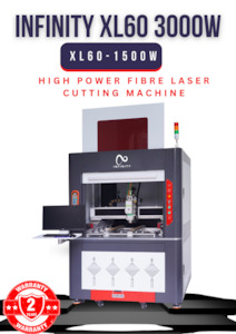 Frontpage: Infinity Laser XL60-3000W Fibre Laser Cutting Machine 3000W, 600x600mm Work Area