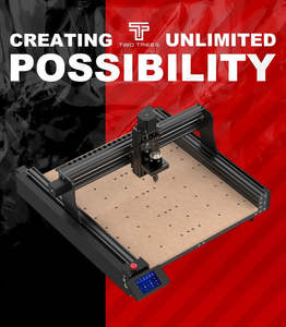 Cnc Routers: TTC-450 DIY CNC Engraving Machine 460x460x80mm work volume & Optional Laser Modules