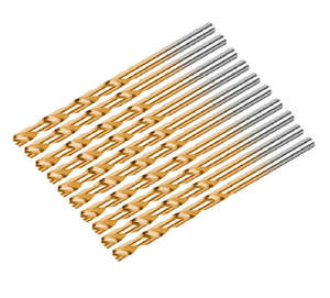 Titanium coated CNC drill bit set, set of 50
