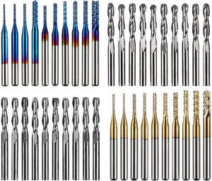 Cnc Parts And Accessories: Twotrees 40 PCS End Mills CNC Router Bits
