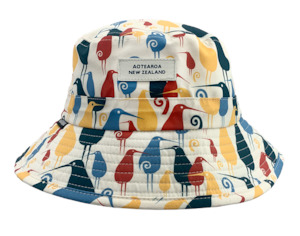 Wild Kiwi Bucket Hat - Retro Kiwi