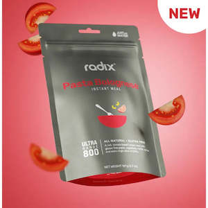 Dehydrated Meals: Radix Ultra 800 Plant-Based Pasta Bolognese