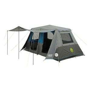 Tents: Coleman Instant Up Silver 8 Person Dark Room Tent With Lighting