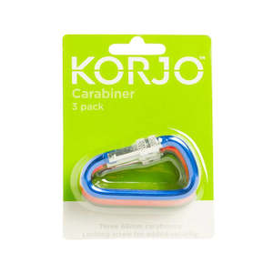Luggage: Korjo Lockable Carabiner (3pk)
