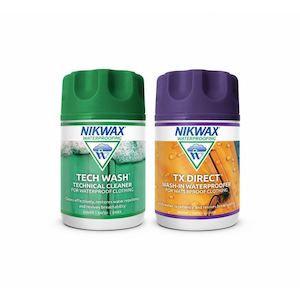 Clothing: Nikwax Tech Wash (150ml) + TX Direct Wash In (100ml)