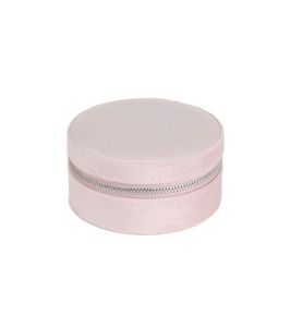 Jewellery Boxes: Jewellery Travel Case Velvet Dusty Pink Steel