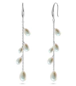 Pearls: Angeleno Earrings Steel