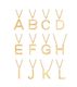 Letter Necklace Gold