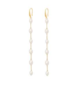 Pearls: Pacific Earrings L Gold