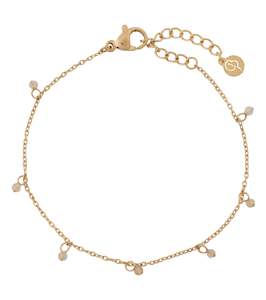 Be Flowerful: Summer Beads Chain Bracelet White Gold