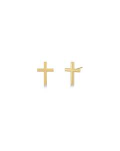 SPIRIT CROSS STUDS GOLD