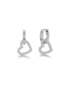 Eternal Heart Earrings Steel