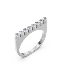 Rings: Twiggy Ring CZ Steel