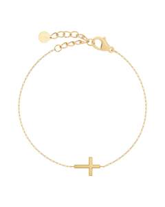 Spirit Cross Bracelet Gold