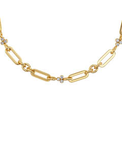 Necklaces: Barre Necklace Multi Gold