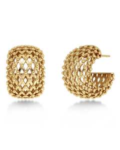 Hoop Earrings Nz: Viva Hoops L Gold