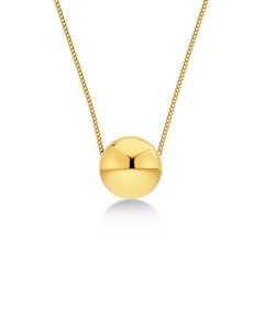 Trends Jewellery Nz: Sphere Necklace S Gold