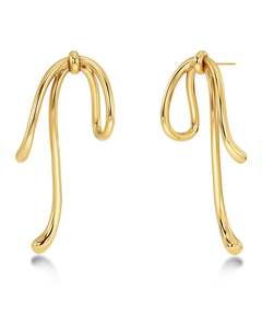 Earrings: Lace Studs Gold