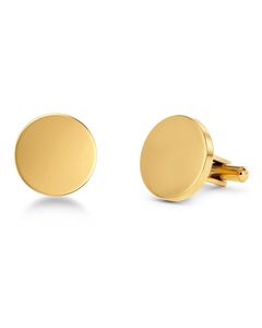 Cufflink Round Gold