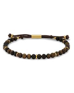 Bracelets: Dylan Bracelet - Light Brown Gold