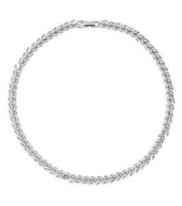 Necklaces: Laurel Necklace Rhodium