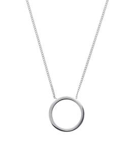 Under 50: Circle Necklace Small Steel
