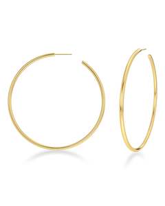 Hoops Earrings Gold Large