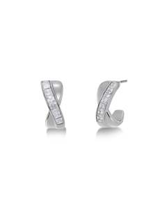Earrings: Andorra Duo Creoles S Steel