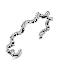 Spiral Bangle Silver
