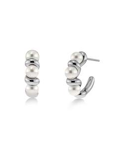 Earrings: Margot Hoops S Silver