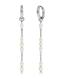 Earrings: Breeze Hoops L Silver