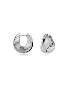 Earrings: Azura Hoops S Silver