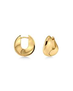 Earrings: Azura Hoops S Gold