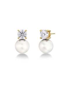 Luna Studs Large Gold