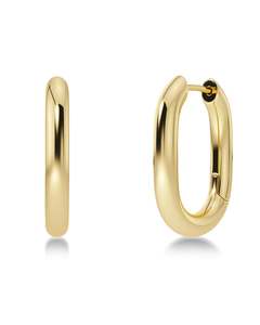 Modernist Gold Hoop Earrings – Large