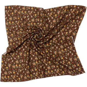 Sarah Cotton Scarf – Brown