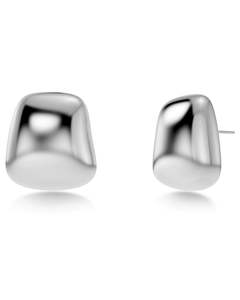Mira Silver Stud Earrings – Large