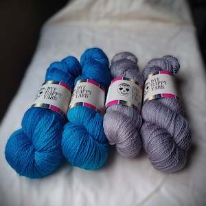 4ply: Kindness 4ply - Everywhere Blue & Fig Jam