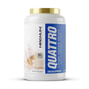 Supplements: QUATTRO Magnum Nutraceuticals Whey Protein 2LB - Vanilla Soft Serve