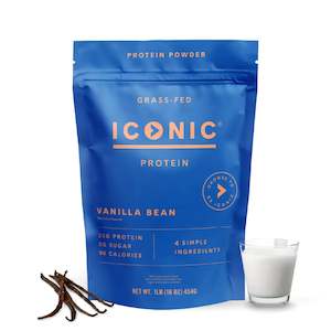 Whey Protein: ICONIC Protein Powder 1LB - Vanilla Bean