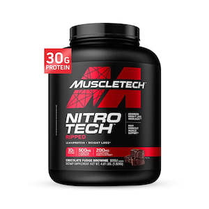 Muscletech Nitro-Tech Whey Protein 4.1LB - Chocolate Fudge Brownie