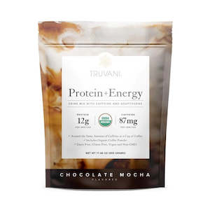 Truvani Protein + Energy Drink - Chocolate Mocha (495g)