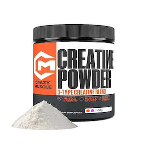 Creatine: Crazy Muscle Creatine Powder - Unflavored (150g)