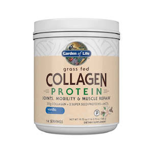 Collagen Protein: Garden of Life Grass Fed Collagen Protein - Vanilla (1LB)