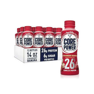 Protein Drinks: Fairlife Core Power High Protein Milk Shake - Strawberry Banana (12 Pack)