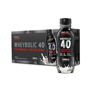 Protein Drinks: GNC Amplified Wheybolic 40 Performance Protein Shake - Vanilla (12 Pack)